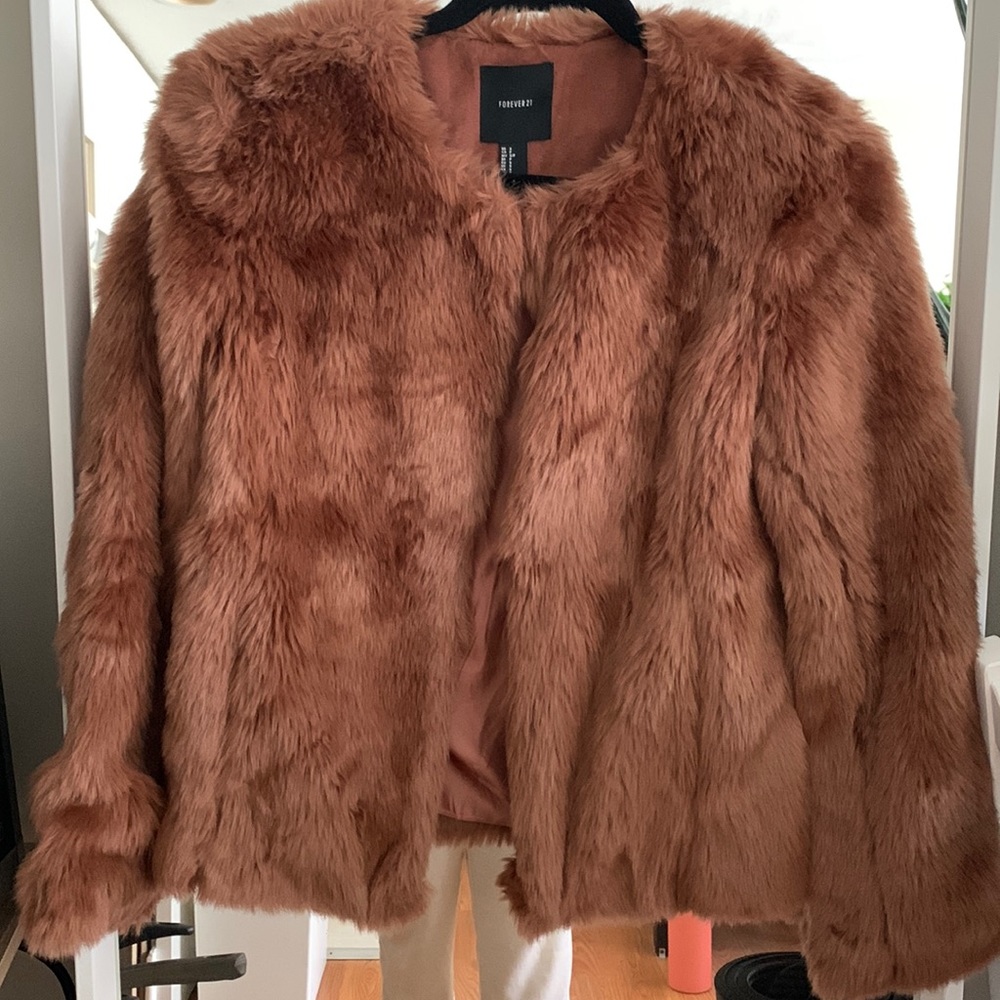 Faux fur jacket